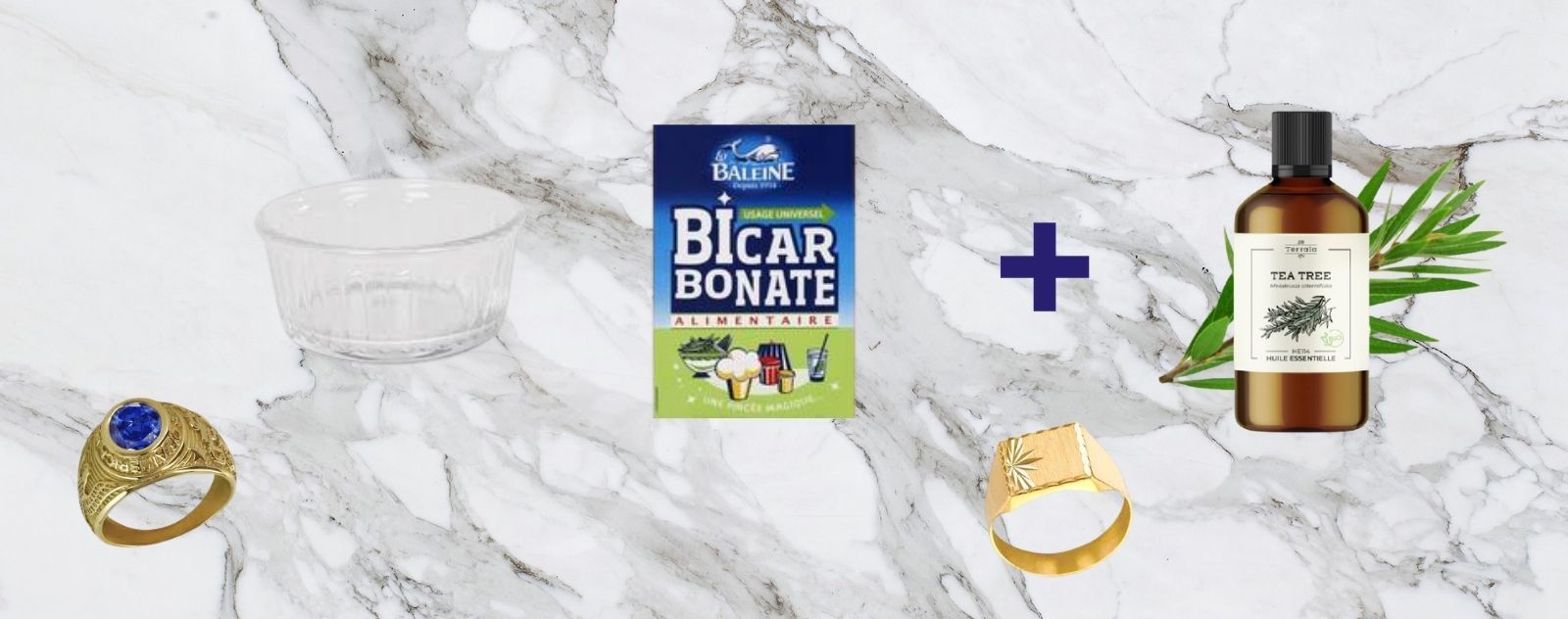 nettoyer bijoux avec bicarbonate de soude et tea tree