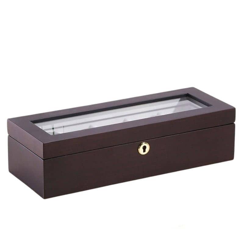 boite à bijoux homme bois et verre