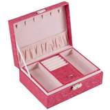 coffret à bijoux pour femme rose/rouge