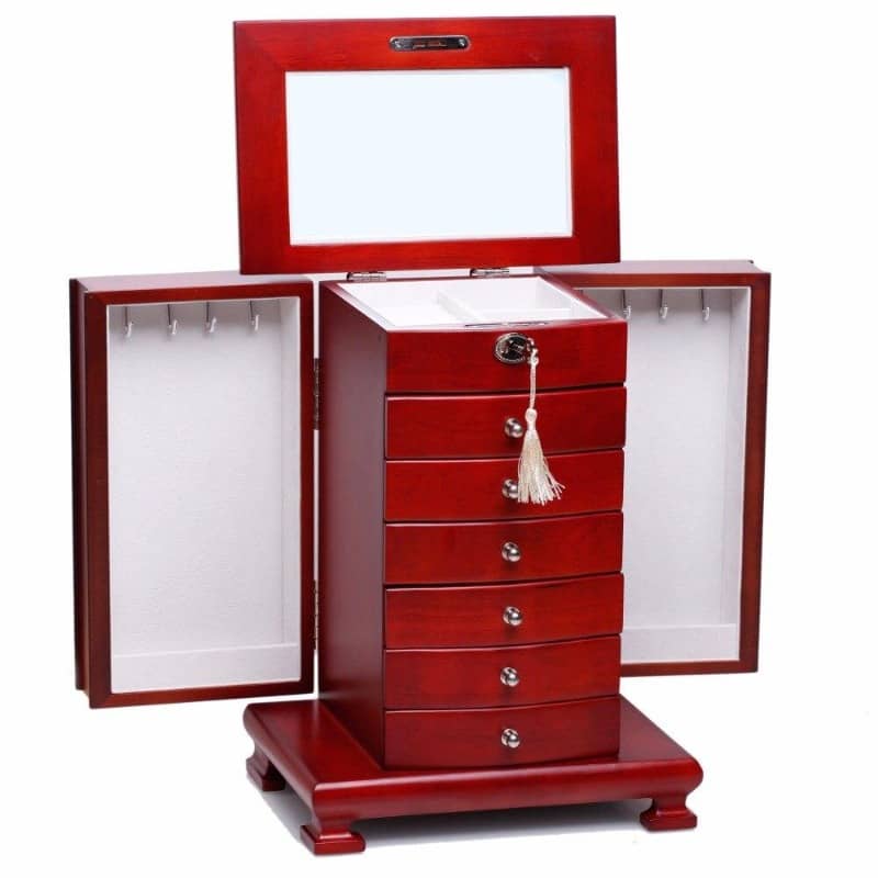 coffret à bijoux xxl en bois exotique